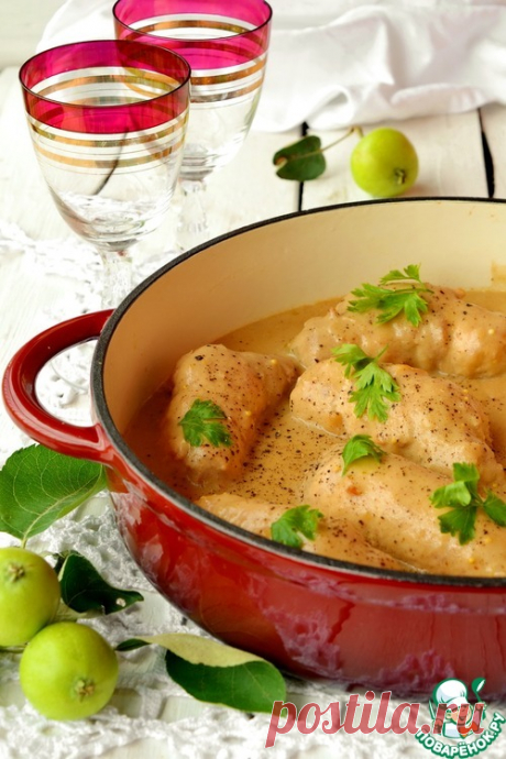 Свиные рулады с яблоком и грудинкой – кулинарный рецепт
