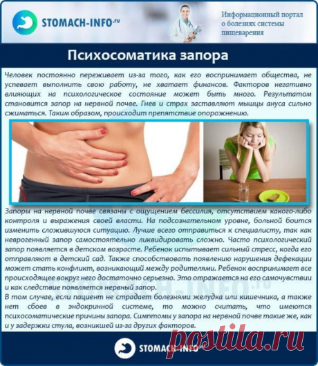 Психосоматика запора