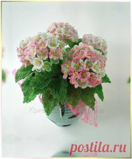 (10) Гортензия | biser.info - всё о бисере и бисерном творчестве | Beaded flowers
