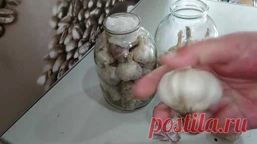 Надоело выкидывать гору испорченного чеснока. Но хитрая бабушка научила, как долго его хранить, результат меня удивил | Елена Мороз | Дзен