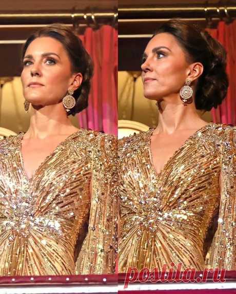 The Cambridges 💙 on Instagram: “HRH The Duchess of Cambridge inside The Royal Albert Hall 🎭 . Catherine standing for the National anthem : God Save The Queen 🙏 . She is…”