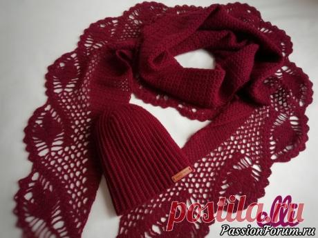 Интересный шарф крючком | Вязаные крючком аксессуары В преддверии 8-Марта связался вот такой комплект крючком) Пряжа Ализе Лана Голд 800, крючок 1,9. Ушло 2 моточка. Шарф получился 230 см, оооочень нежный и невесомый, шапочка в 2 нити, крючок 3,5. Схемы прилагаются) Милые женщины, с наступающим вас праздником!) Пусть сбываются&nbsp;все ваши...