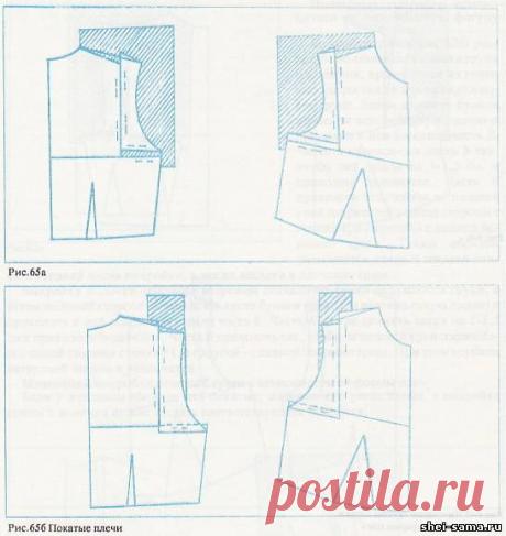 Изменение выкройки блузки на фигуры с отклонениями - Раздел 5 - Комбинируем, обновляем одежду - Всё о шитье