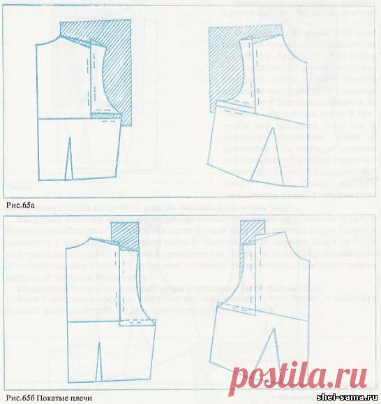 Изменение выкройки блузки на фигуры с отклонениями - Раздел 5 - Комбинируем, обновляем одежду - Всё о шитье