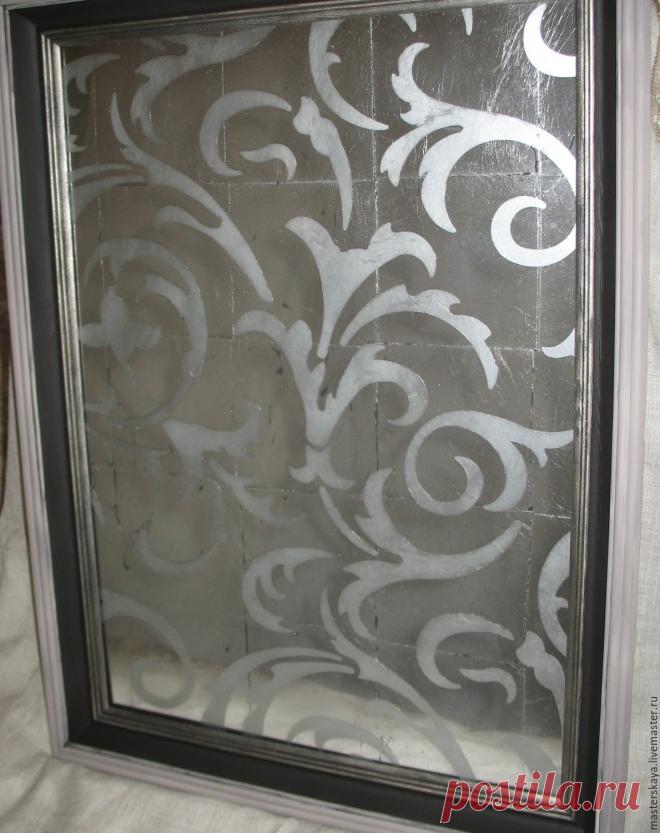 Орнаментальное зеркало в технике эгломизе – купить в интернет-магазине на Ярмарке Мастеров с доставкой - 828LFRU | Москва