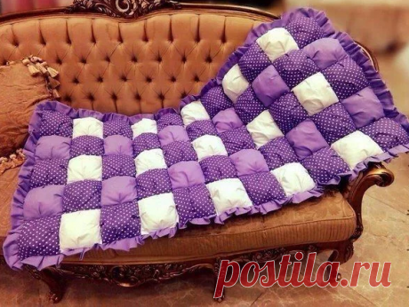 Красивое и очень теплое одеяло «бонбон» (Шитье и крой) — Журнал Вдохновение Рукодельницы