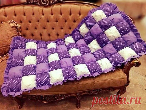 Красивое и очень теплое одеяло «бонбон» (Шитье и крой) — Журнал Вдохновение Рукодельницы