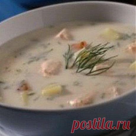 Норвежский сливочный суп с семгой