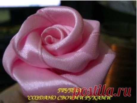 Розы из лент