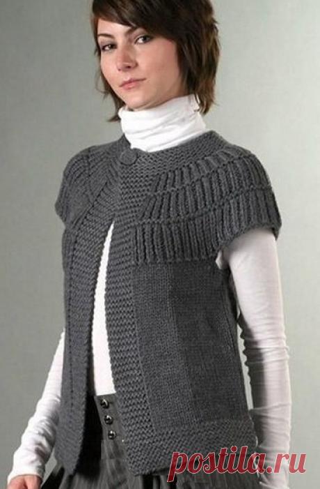 Жакет с круглой кокеткой