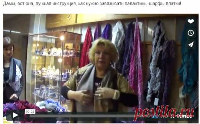 Как элегантно и умело завязать палантин, шарф, платок – Фитнес для мозга