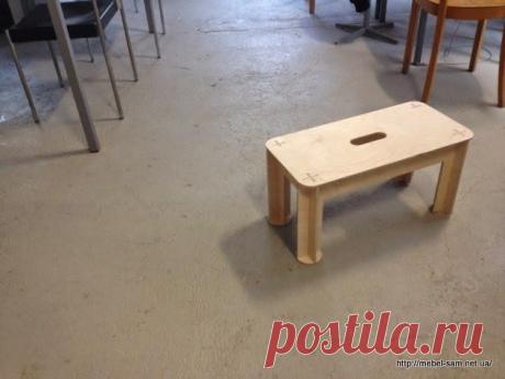 Чертежи простого табурета из фанеры
