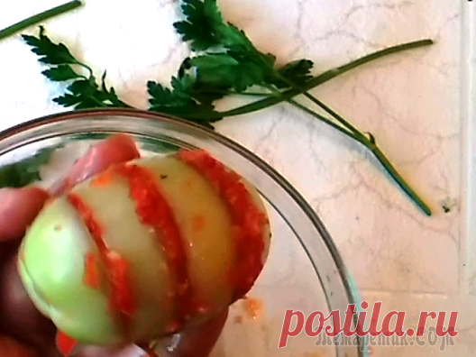 Зеленые помидоры по армянски