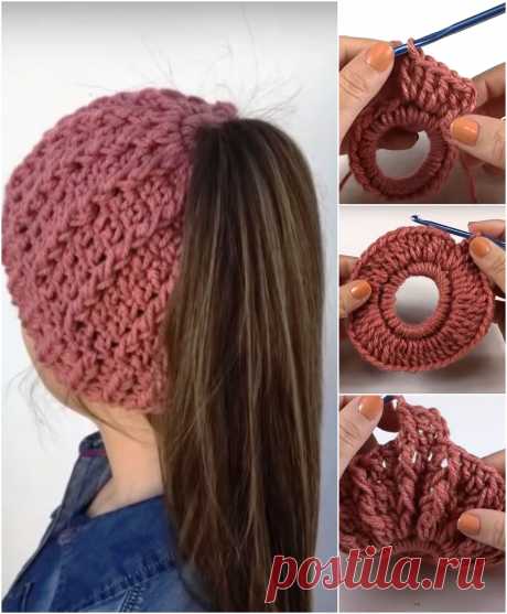 6 интересных шапок, которые легко связать своими руками | Только handmade | Яндекс Дзен