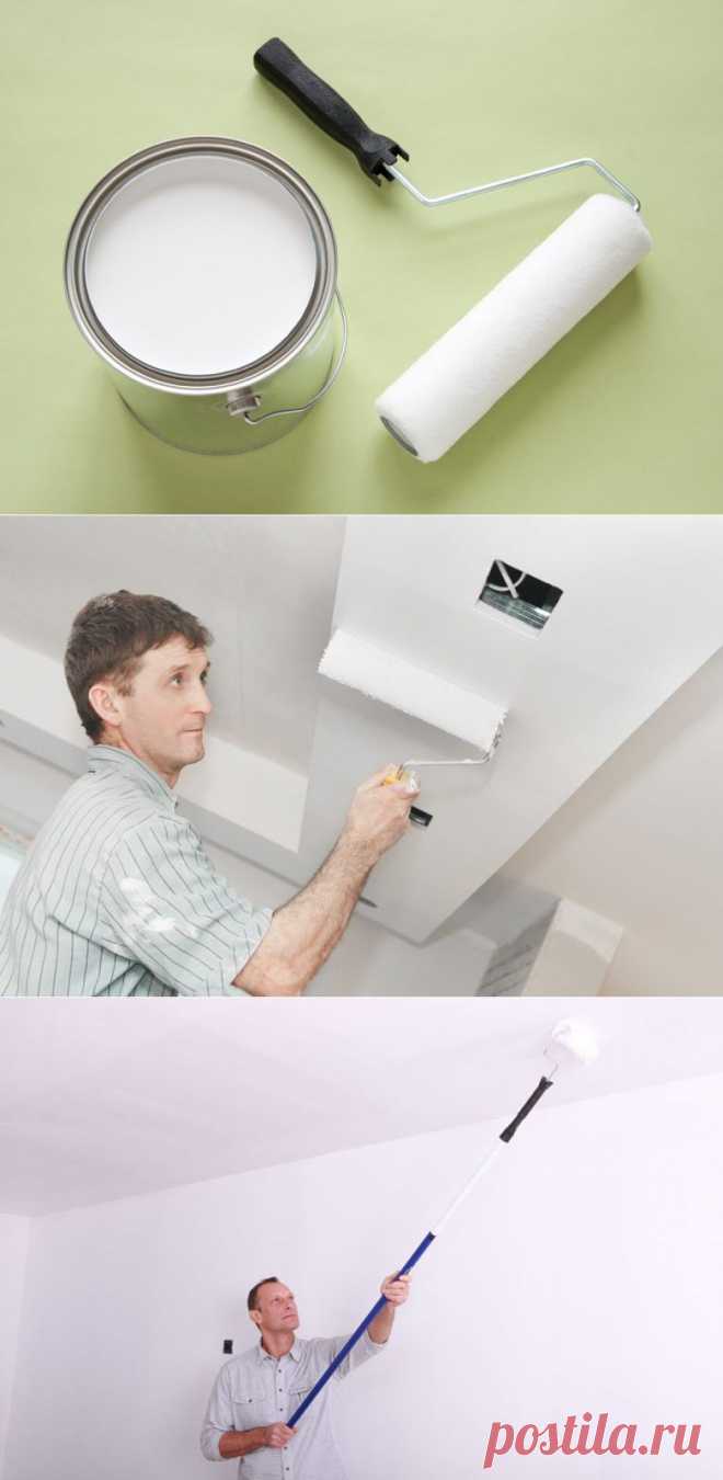 Своими руками: белим потолки / Домоседы