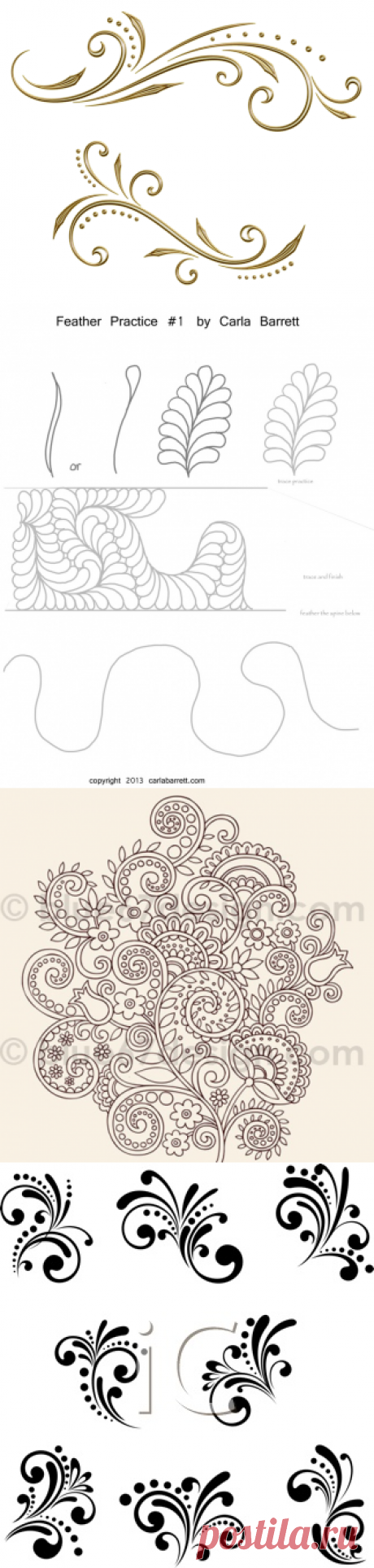 Шаблоны для рисования узоров. Doodling