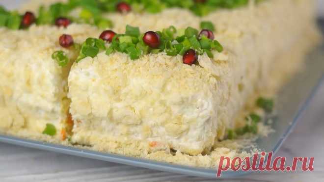 Закусочный торт-салат "Наполеон"