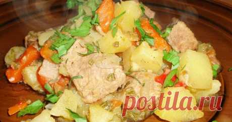 Картошка с мясом в мультиварке
