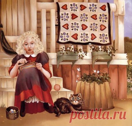 Сельские мотивы от художницы Райки Купесик / Картинки для декупажа / PassionForum - мастер-классы по рукоделию