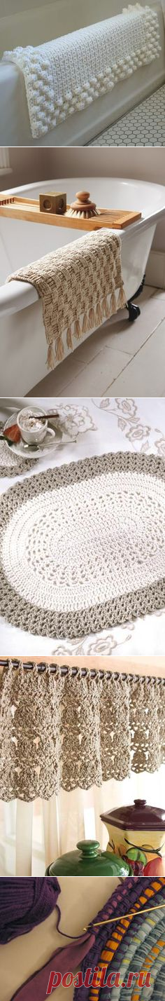 Pretty Crochet Puff Bath Mat: FREE crochet pattern | Crochet LOVE!