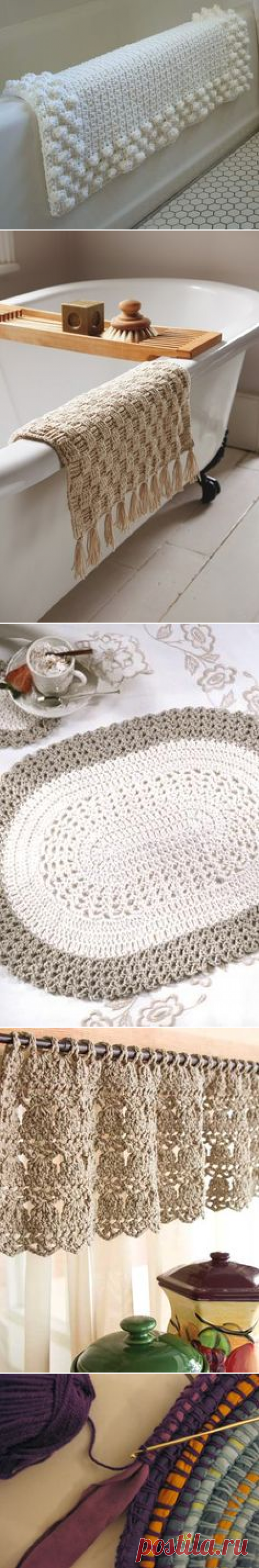 Pretty Crochet Puff Bath Mat: FREE crochet pattern | Crochet LOVE!