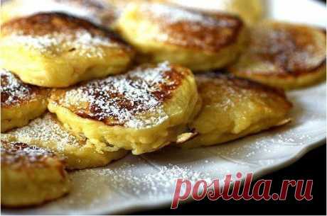 Яблочные оладушки.