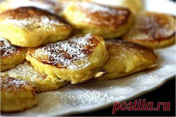 Яблочные оладушки.