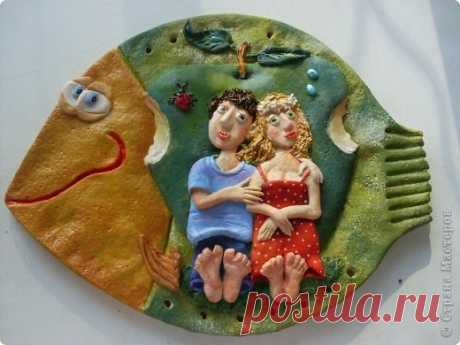 из солёного теста(лепка).