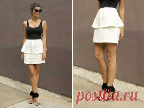DIY PEPLUM SKIRT « a pair &amp; a spare
