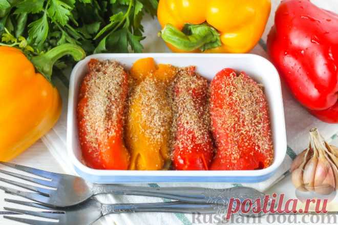 Рецепт: Фаршированные рулетики из перца на RussianFood.com