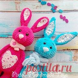 Зайчики Мякиши амигуруми: схема игрушки крючком | AmiguRoom