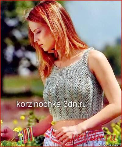 Вязаный ажурный топ - 15 Апреля 2013 - Вязание спицами, модели и схемы для вязания на спицах