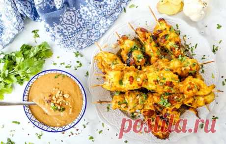 Сатай из курицы с ореховым соусом - кулинарный пошаговый рецепт с фото • INMYROOM FOOD
