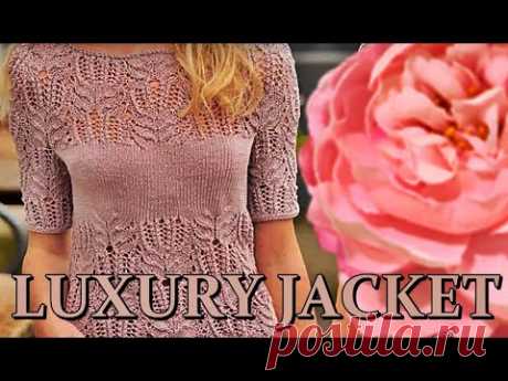 РОСКОШНАЯ КОФТА спицами. LUXURY JACKET spokes.