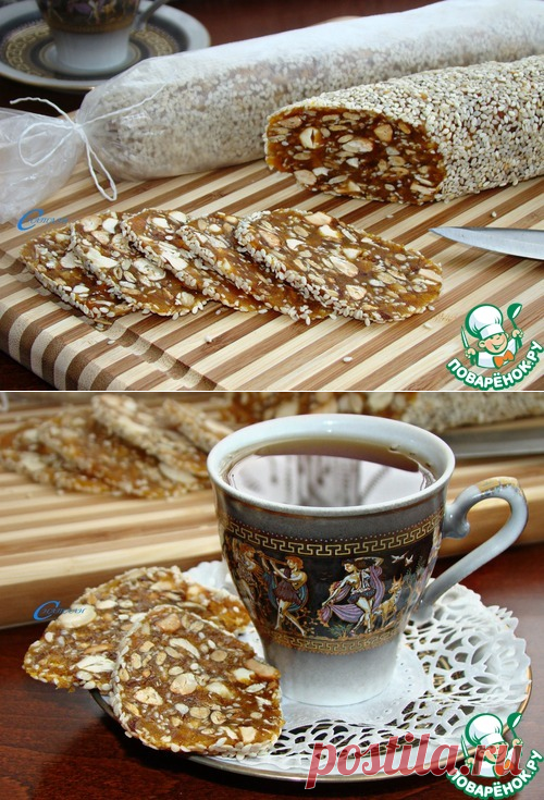 Финиковая колбаска - кулинарный рецепт