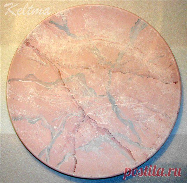 Имитация камня "Мрамора". Мастер класс. - Имитация камня, текстуры - Полимерная глина - Каталог статей - Рукодел.TV