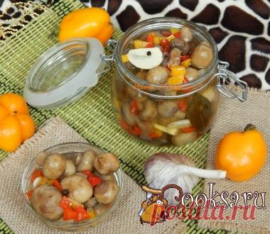 Быстрые маринованные шампиньоны.