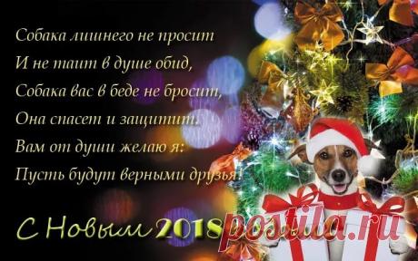 поздравления с новым годом 2018 собаки: 13 тыс изображений найдено в Яндекс.Картинках