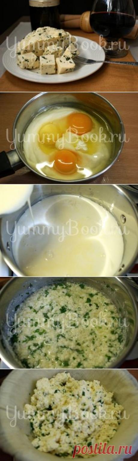Домашний сыр с зеленью - пошаговый рецепт с фото