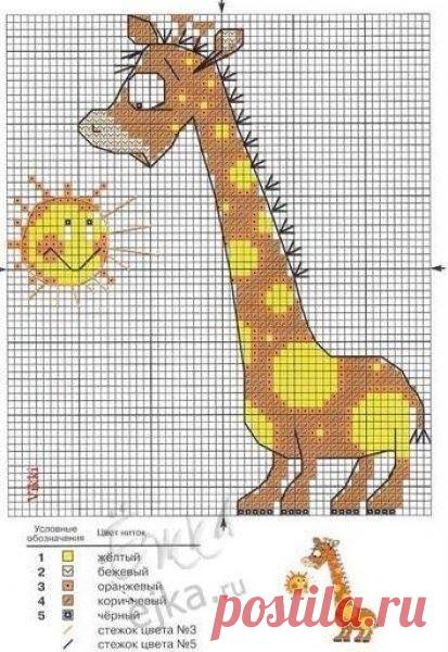 Схемы вышивки крестиком для вышивания детьми