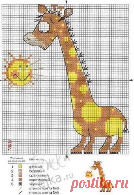 Схемы вышивки крестиком для вышивания детьми