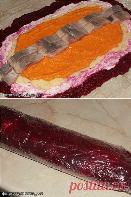 Рулет из сельди.