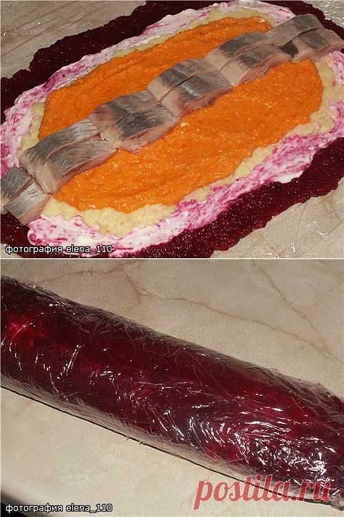 Рулет из сельди.
