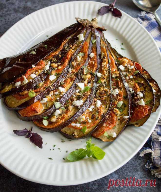 Красиво, аппетитно!!! Запеченные фаршированные баклажаны | Вкусные рецепты