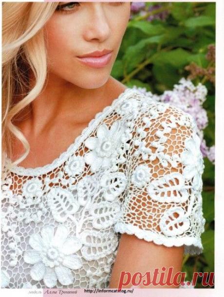 Два Топа — Ягодки и цветочки от Аллы Трониной | Ниточка