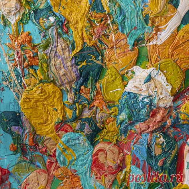 Картина Богатство и энергия цвета в природе абстракция Екатерина Лебедева художник живопись маслом в 2025 г ️На картине "Богатство и энергия цвета" изображено поле, на котором растут жёлтые дикие цветы. Когда я ехала на машине, они сразу привлекли моё внимание, я остановилась на опушке леса, чтобы написать эти солнечные цветы. Место я выбрала уединённое, вокруг меня было только поле с полевыми цветами, приятный запах почвы | Картины, Абстрактные картины, Художник