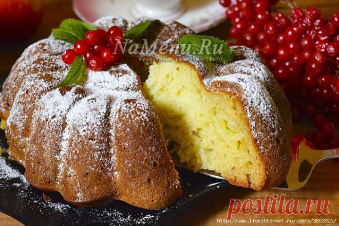 Шарлотка на кефире, пышная с яблоками в духовке: бабушкин рецепт