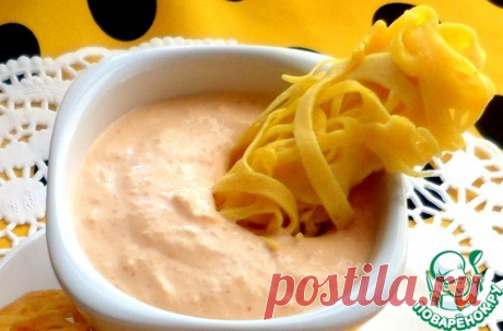 Ажурные блины с соусом - кулинарный рецепт