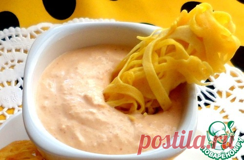 Ажурные блины с соусом - кулинарный рецепт