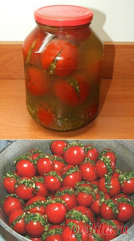 Хорошая кухня - консервирование-фаршированные помидоры. Кулинарная книга рецептов. Салаты, выпечка.